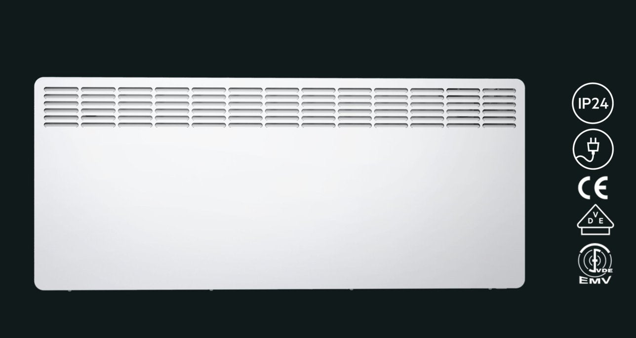 AEG Home Technology Wall Convector WKL 3005 for approximately 30 sqm, heating 3000 W, 5-30 °C, wall-mounted, LCD display, weekly timer, metal, Ecodesign 2018, 236537 White