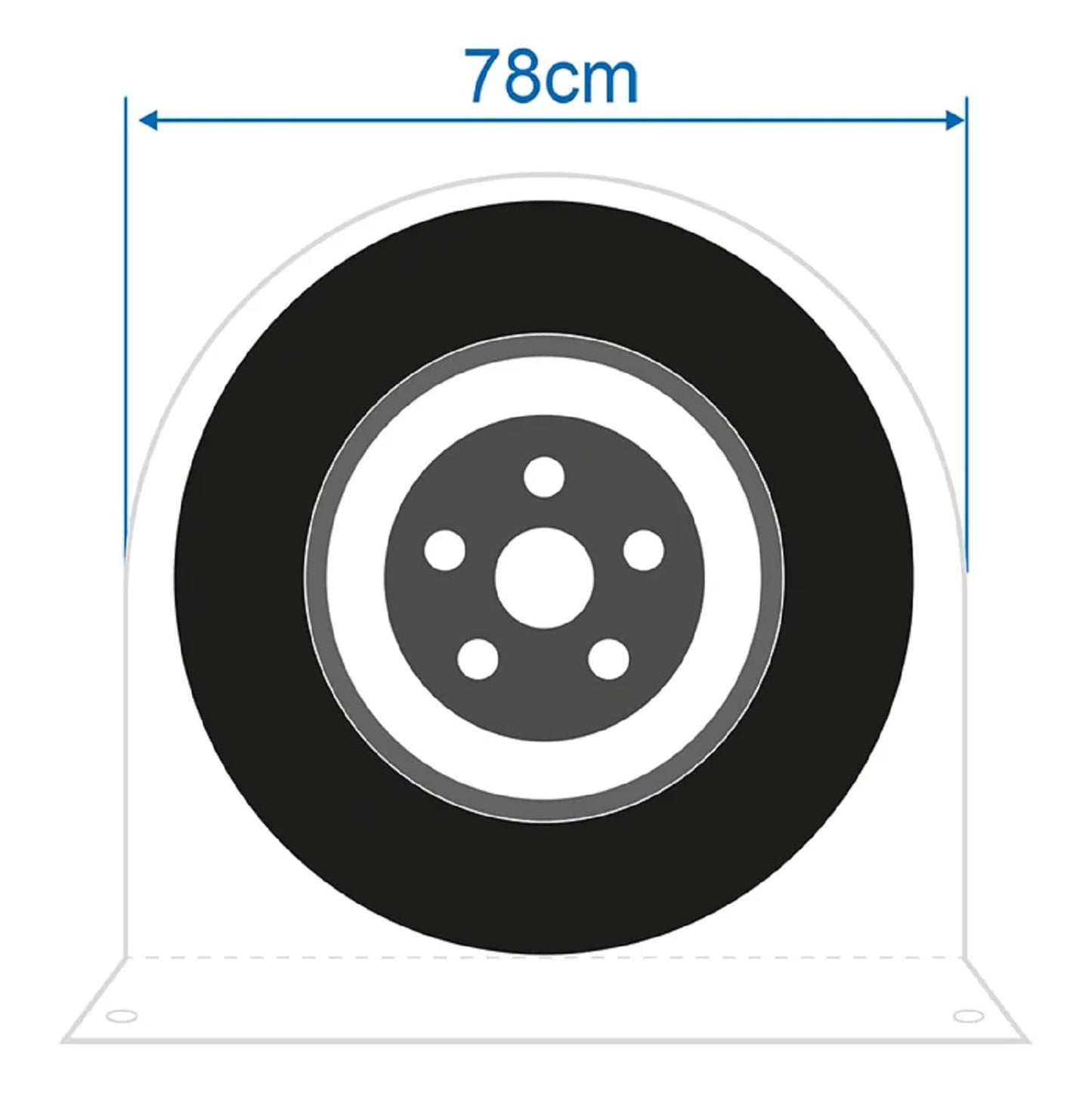 4 x XL Wheel Cover Tire Cover Wheel Protect Cover RV Motorhome Trailer