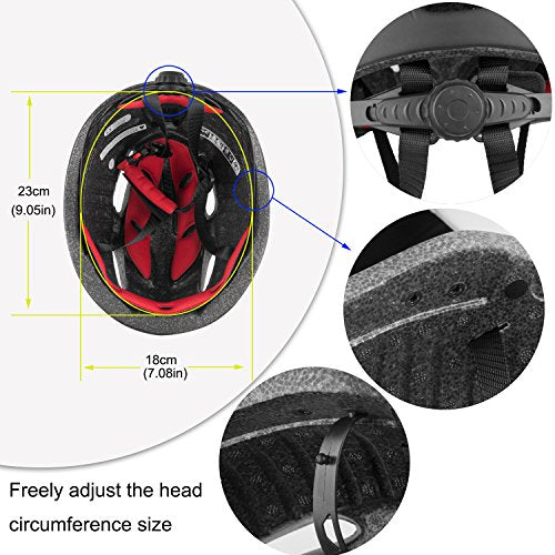 Bicycle helmet, LEADFAS bike helmet with removable magnetic goggles visor adjustable unisex men women road mountain safety protection cycling helmet (pink blue)