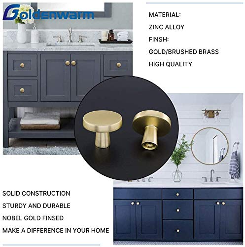 goldenwarm 15 Pieces Furniture Knobs Gold Handles Gold Cabinet Knobs Drawer Knob Drawer Pulls Vintage Furniture Knobs Vintage