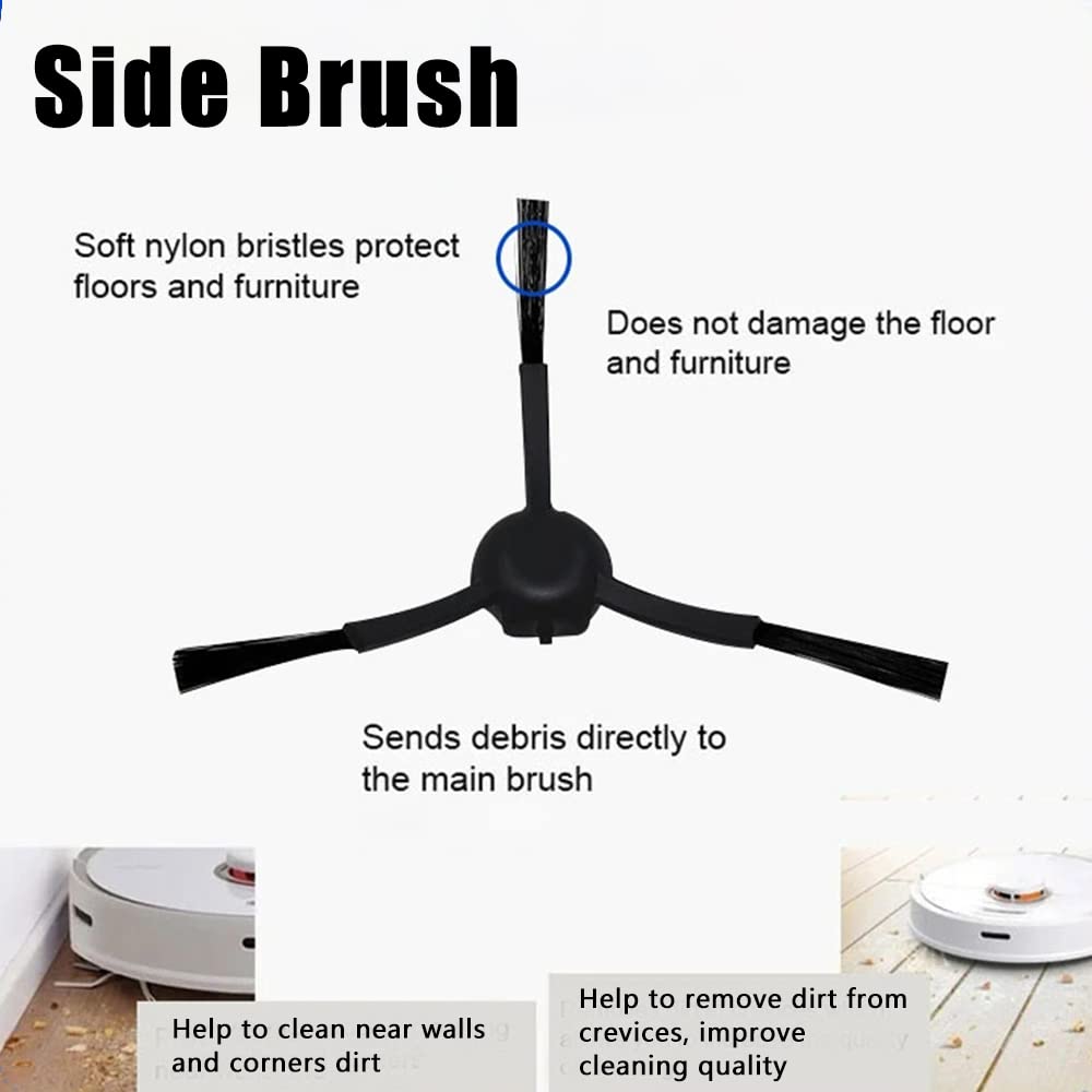 Accessory set for Dreame Bot Z10 Pro L10 Plus vacuum cleaner, 20-piece set, 2 detachable main brushes, 4 Hepa filters, 4 side brushes, 4 mop cloths, 4 dust bags, 2 cleaning brushes