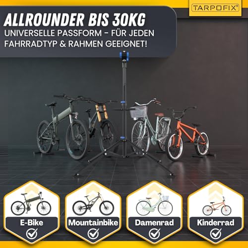 Tarpofixยฎ Bicycle Assembly stand up to 50kg for E-bike | Bicycle Assembly stand for bicycles | Professional Bicycle Repair stand | Heavy duty bike holder Ebike | Bike stand repair & maintenance | Anthracite