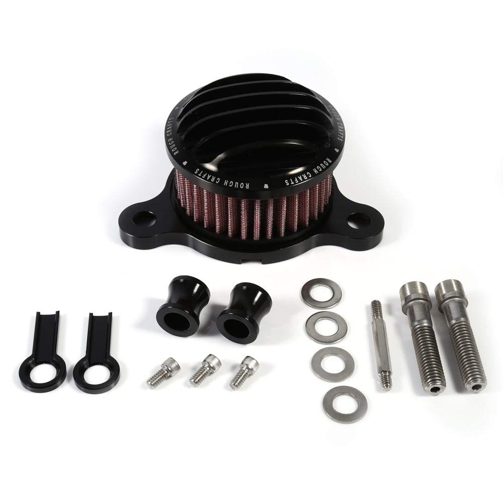 Air filter intake system kit for XL883 2004-2015 (Black) Replacement accessory.