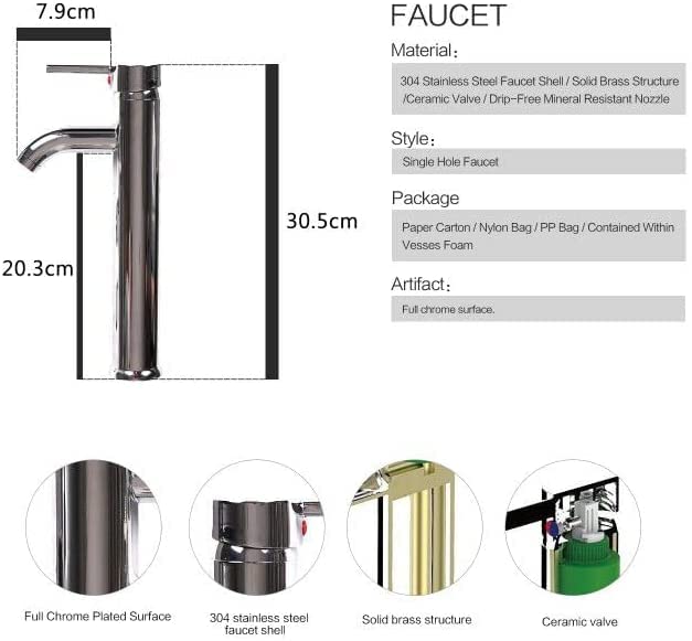 ARTETHYS Glass Countertop Basin with Faucet Drain, Oval Washbasin Vanity Set Silver, Bathroom Kitchen, Guest WC