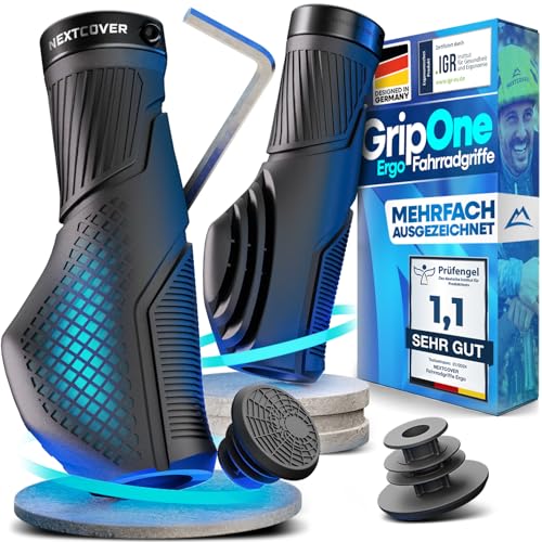 NEXTCOVER® Ergonomic Bike Grips with Comfort-Grip Technology I Universal & MTB Grips I Handlebar Grips I Comfort+