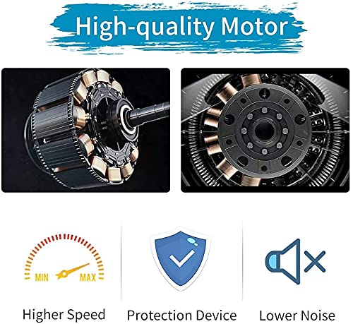 PPXIA Electric Air Pump, Electric Pump with 4 Nozzles for Inflatable Air Track Mat, Air Mattress, Swim Rings, Rafts, Water Beds, Boats, Kids Pools, SUP Boards, Yoga Balls, etc.