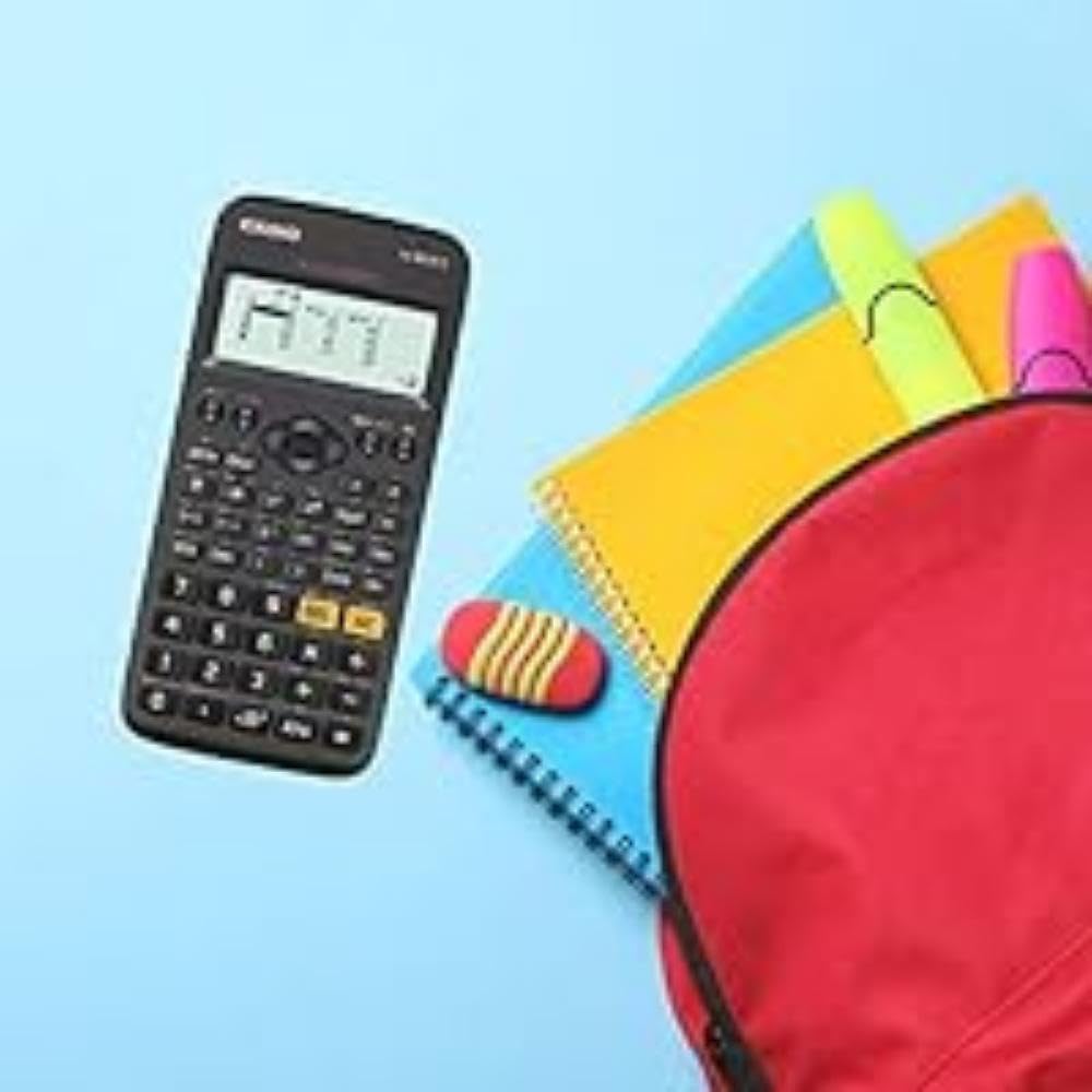 Casio SCHOOL CALCULATOR FX-82DE X CLASSWIZ, BATTERY-POWERED, Black, Language- German