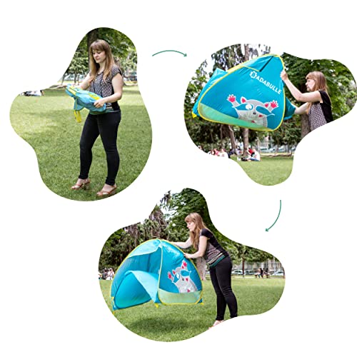 Badabulle Anti-UV Tent, Large Beach Shelter, High Sun Protection SPF 50+, Pop-Up System