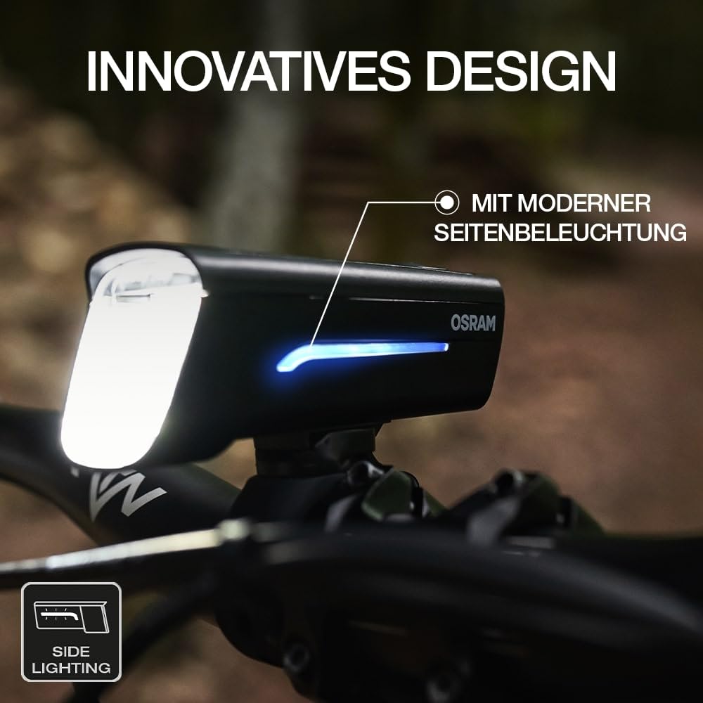 Osram LEDsBIKE® Race 100 Set - bike light set - including automatic brake light function.