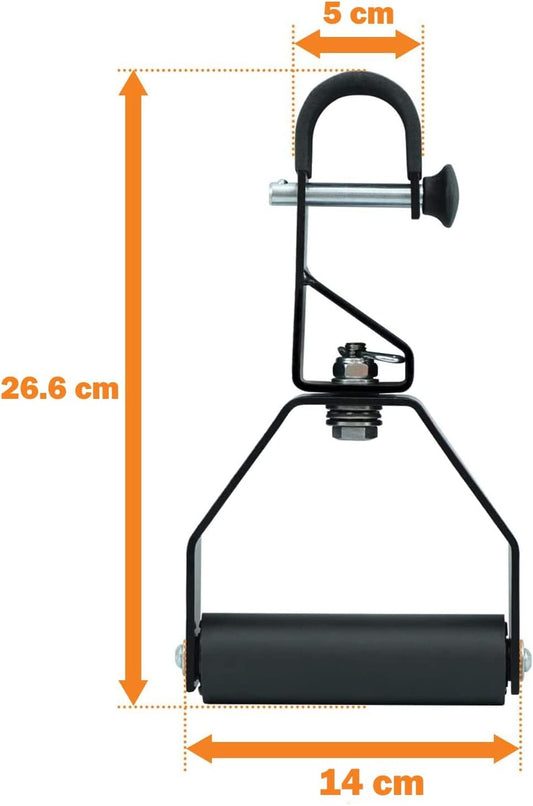 Yes4All Rotating Pull-Up Handles with Non-Slip Grips and Foam Pads - Dynamic fitness handles attachable to pull-up bars, barbells, lat pulldown machines.