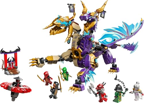 LEGO NINJAGO Lightning Dragon - Toy with 8 minifigures and a Spinjitzu spinner - Interactive ninja building toy for boys & girls ages 9+ - Gift idea for fans 71836