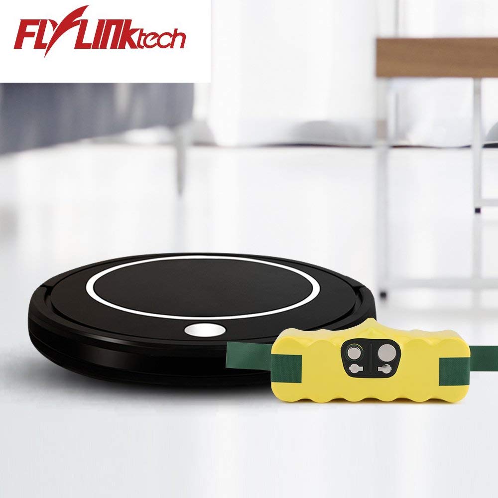 5500mAh battery for iRobot Roomba, FLYLINKTECH 14.4V replacement battery for Roomba, NI-MH battery for iRobot Roomba 500 600 700 800 Series compatible with R3 irobot 581 450 700 605 621 880 785 battery