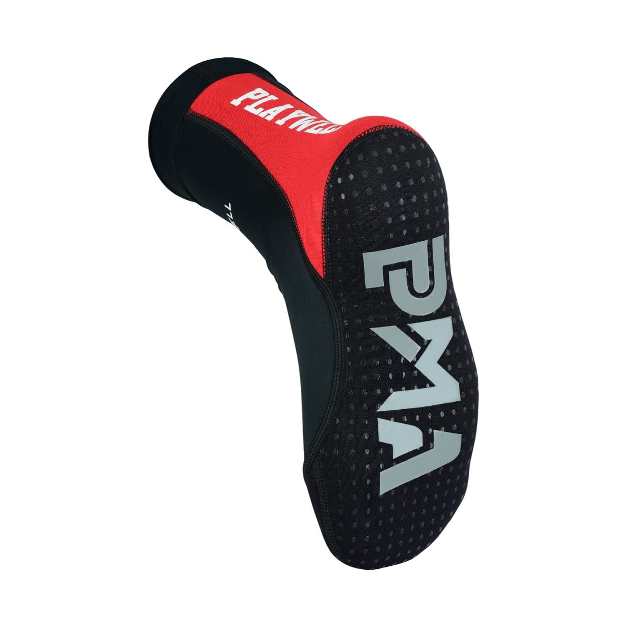 Playwell Martial Arts/MMA School Tatami Indoor Mat Grappling Foot Socks - Black/Red - Size L
