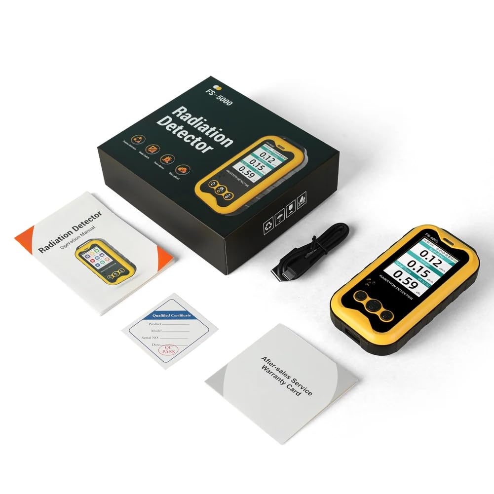 FS5000 Geiger counter Radioactivity Detector Nuclear radiation meter with PC software Beta Gamma X-ray Rechargeable Radiation monitor Radioactive tester