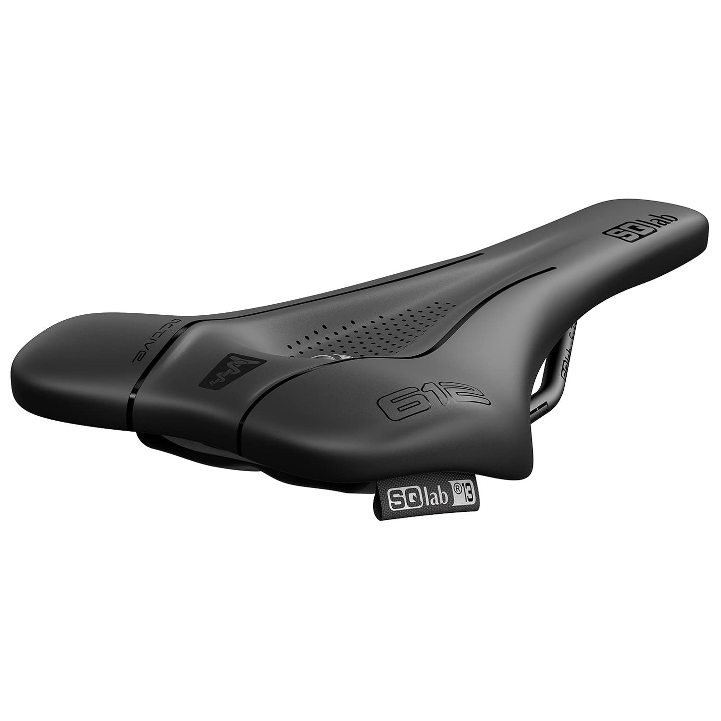 SQlab Unisex-Adult 612 Ergowave Active 2.1 Road & MTB Race Bike Saddle, Black, 13 cm & Unisex-Adult 411 Innerbarends 2.0 Bike Bar Ends for inside, Black, One Size