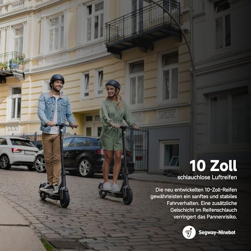 Segway-Ninebot MAX G30D II, street-legal electric scooter for adults, max. 20 km/h speed, 65 km range, Long Range (2021 Version), gray