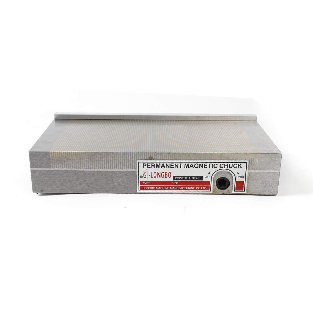 125X250MM High Precision Permanent Magnetic Chuck, Uniform Magnetic Force, Rectangular Magnetic Clamping Plate for Surface Table Drilling Machines
