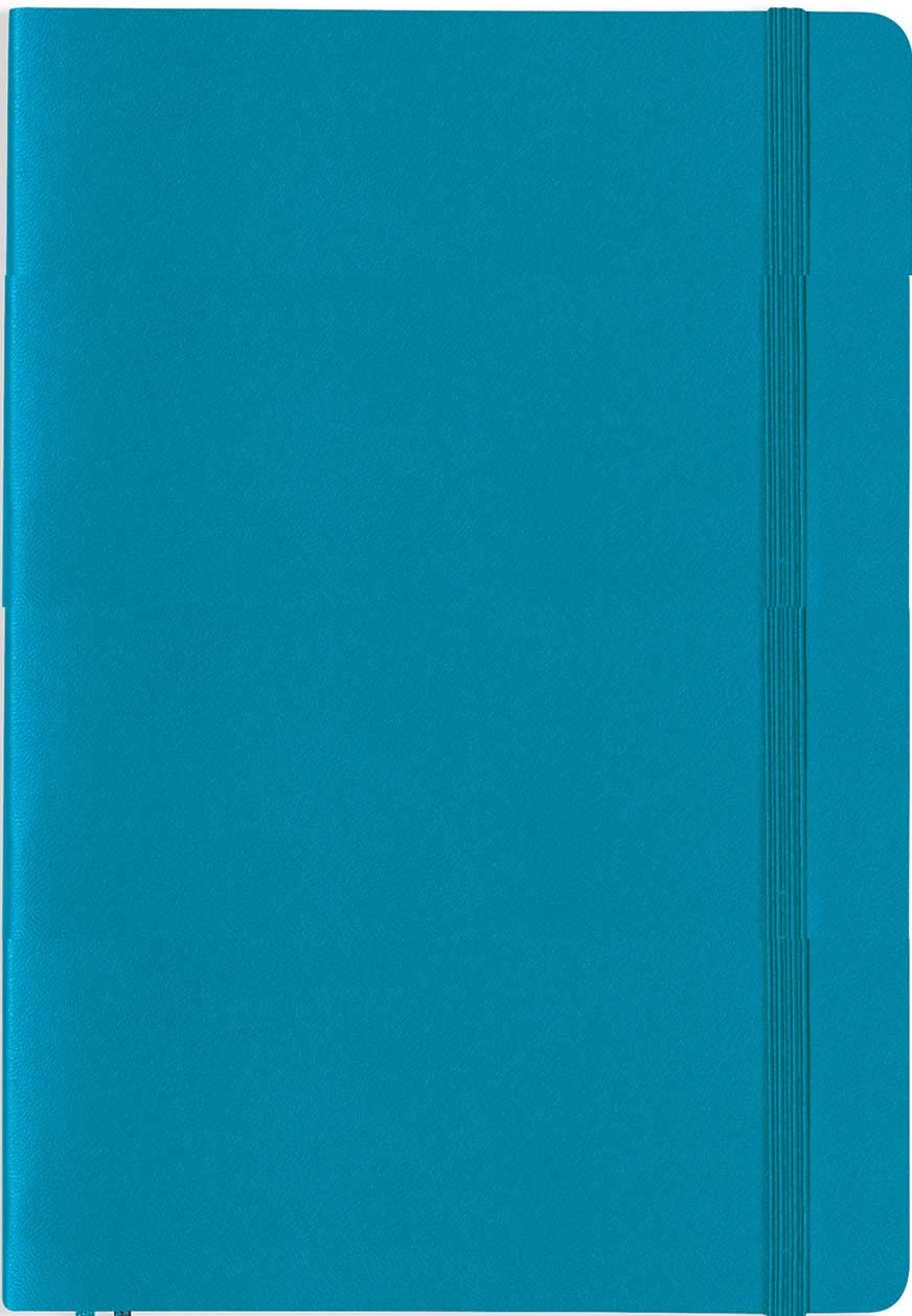 Lighthouse1917 365506 Notebook Medium (A5), Softcover, 123 numbered pages, Ocean, blank
