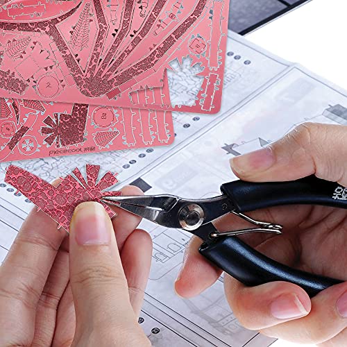 Piececool 3D Puzzle Metal Model Building Flaming Dragon, 3D Metal Puzzle for 340 stainless steel, Entire Metal, 1:1 Restore Collection, Birthday Gift, adult model kit, 115 pieces