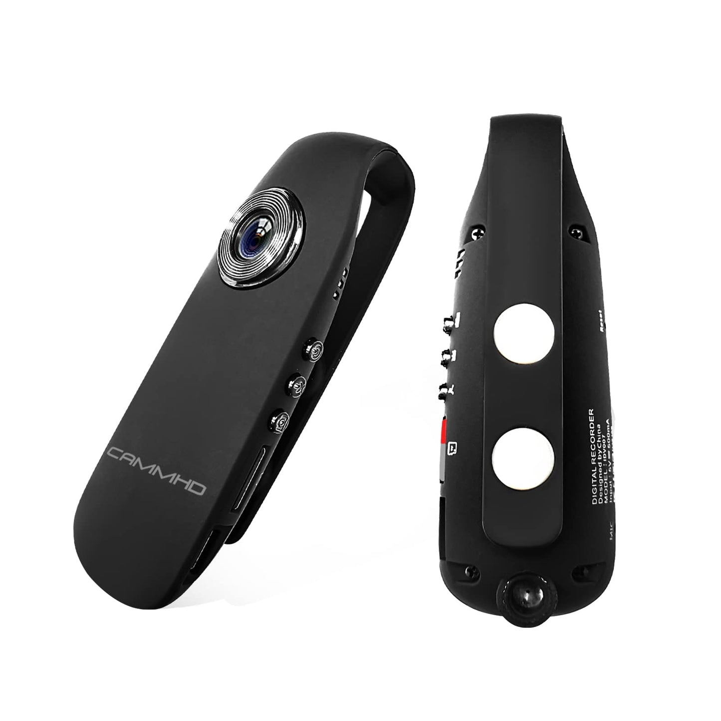 CAMMHD 1080P 64GB Body Camera Full HD Portable Bodycam One-Key Recording Motion Detection, 3-7 Hours Recording, Support OTG Connection (Max Support 512GB)