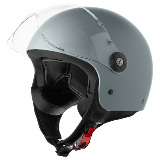 VINZ Duoro Scooter Helmet Jet Helmet Moped Helmet Men and Women | in sizes XS-XXL | Jet helmet with visor | ECE 22.06 Certified | Motorcycle helmet | Available in Nardo Grey.