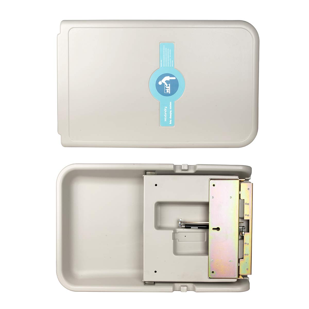 Modundry Baby Changing Table Safety Foldable Vertical Wall Mount for shopping malls, train stations, nursery, home
