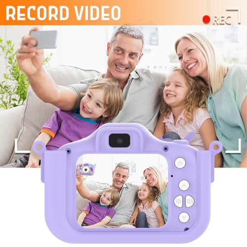 Kids camera with video function, girls' gifts/horse toy camera/1080p HD pixels + 32GB card, gifts for 3 4 5 6 7 8 year old boys and girls, kids for birthday gift Christmas
