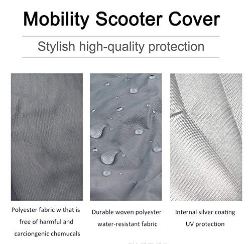 TOTMOX Mobility Scooter Cover - Protection from rain and sun for most disabled scooters (120x60x90cm)