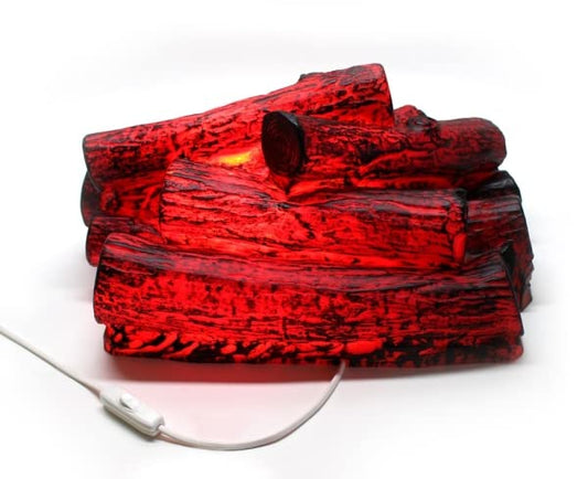 Trades4Sale decorative fireplace - LED fireplace with flame effect, energy-saving LED flicker bulb, realistic fire effect, smoke-free, child safe.