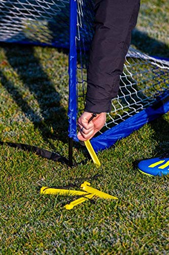 POWERSHOT Soccer Goal Pop up - 2 sizes and 3 colors to choose from - Set of 2 - foldable garden soccer goal for kids (Blue/White, 180 x 120cm)