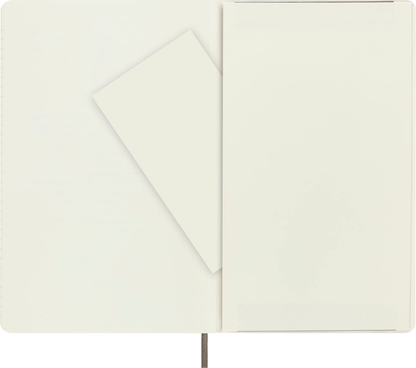 Moleskine Classic Notebook, Lined, Soft Cover with Elastic Closure, XL 13 x 21 cm, Brown, 192 Pages