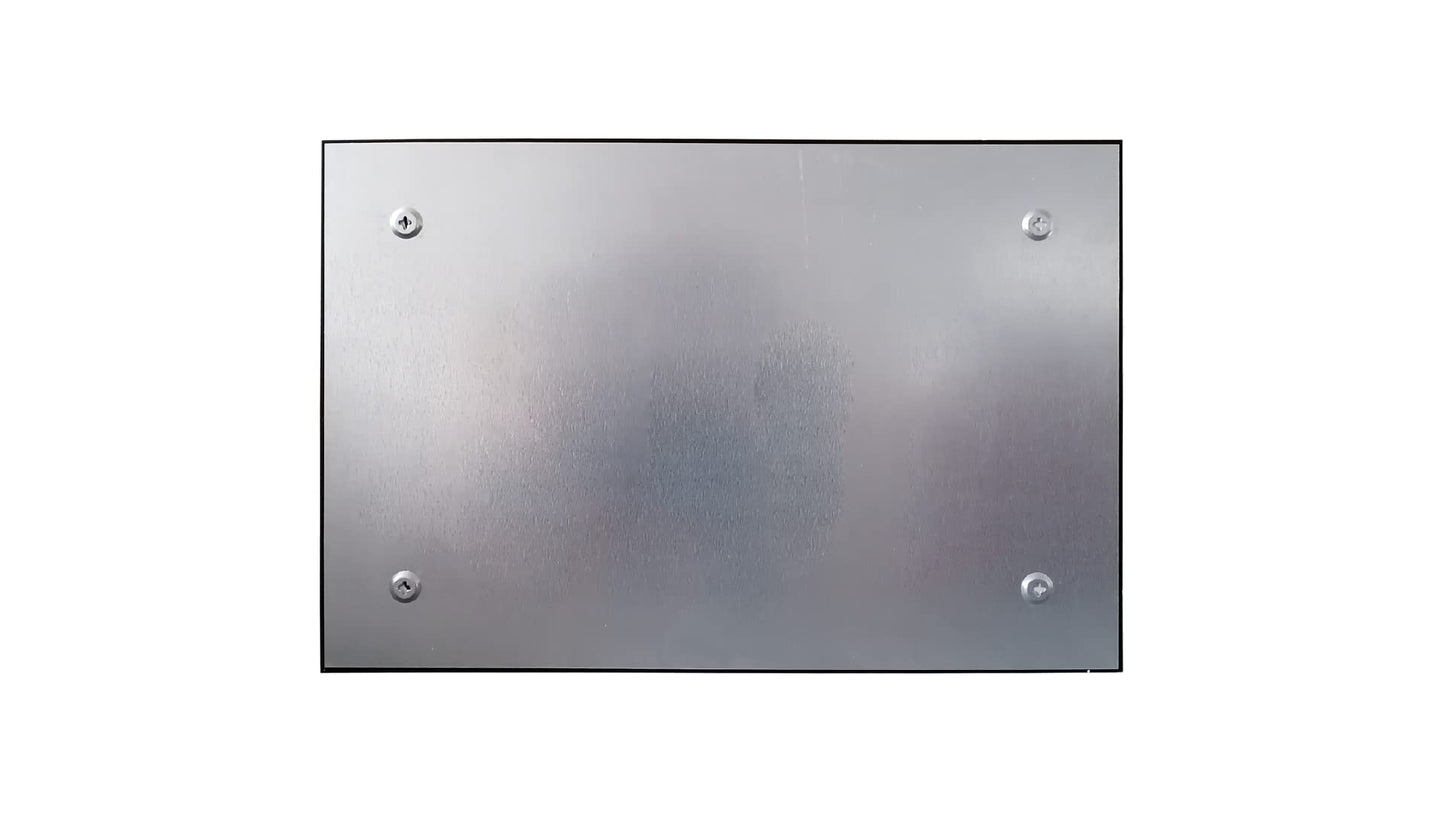 ALLboards Glassboard Magnetic White 100x80cm, Frameless, Glass Writing Board, Magnetic Board, Tempered Glass