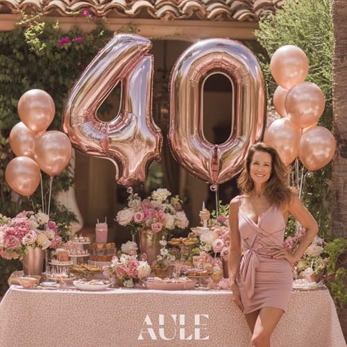 AULE balloon number rosegold