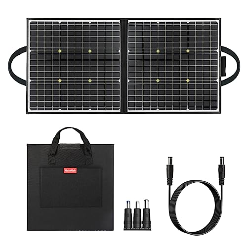 Folding 100W solar panel power bank with 18V monocrystalline solar modules. Ideal for balcony power supply, camping, RVs, and mobile homes. Flexible solar panel for awnings and motorhomes.