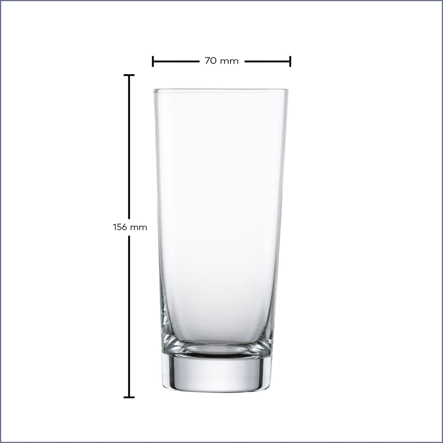 SCHOTT ZWIESEL Longdrink glass Bar Special (4-piece set), straight-lined drinking glass for Longdrinks, dishwasher-safe Tritan crystal glasses, Made in Germany (Item-No. 123639)