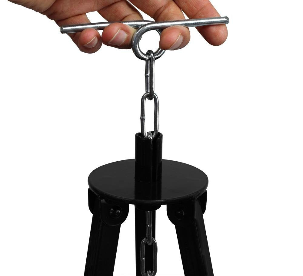 GRILLPLANET 30l goulash kettle with tripod 1.8 m chain height adjustment - 30 liter goulash pot set