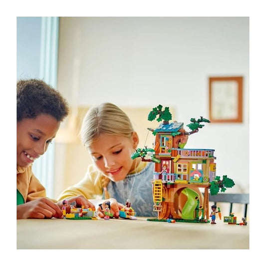 LEGO Friends Treehouse - building set with 2 animal figures, 4 minifigures, a garden, and toy food accessories - popular gift for girls and boys ages 8 and up - 42652