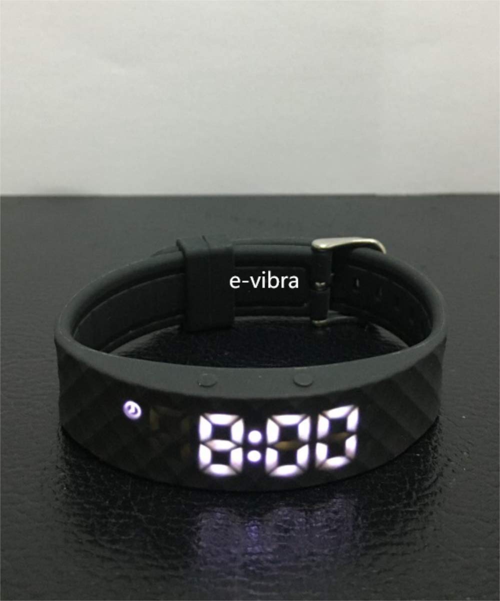 e-vibra Potty Training Watch - Silent Vibrating Alarm Reminder Watch for Kids and Adults - with Timer and 15 Daily Alarms (Black)