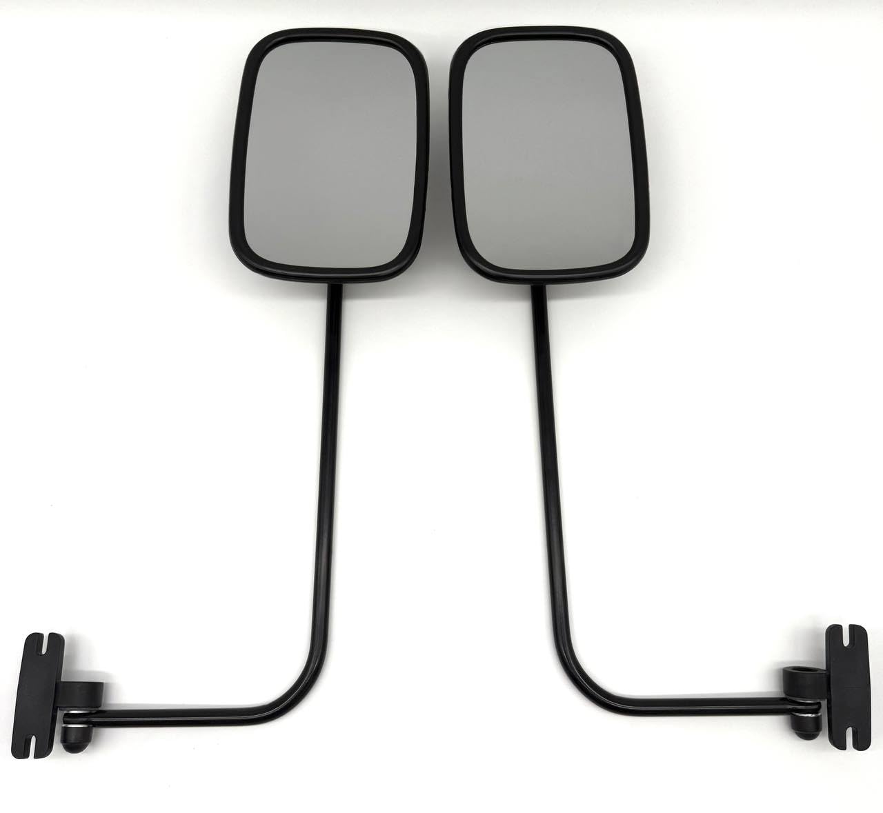 2x External Mirror Rearview Mirror ø10 Tractor Excavator 174x120 mm Mirror Holder Long Arm