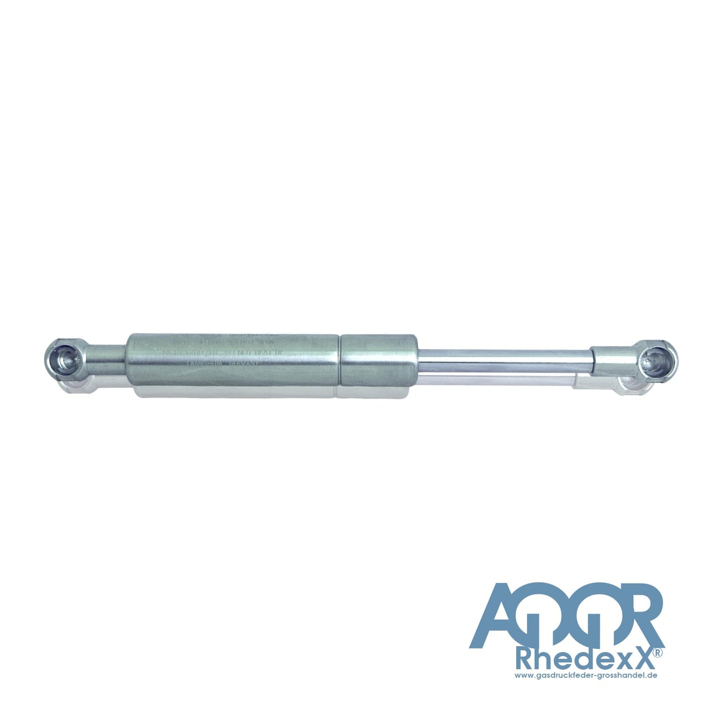 2x RhedexX® gas spring replacement for KESSEBÖHMER LIFT-O-MAT 195mm 380N stainless steel V4A 316L (380 N - stainless steel 316L)