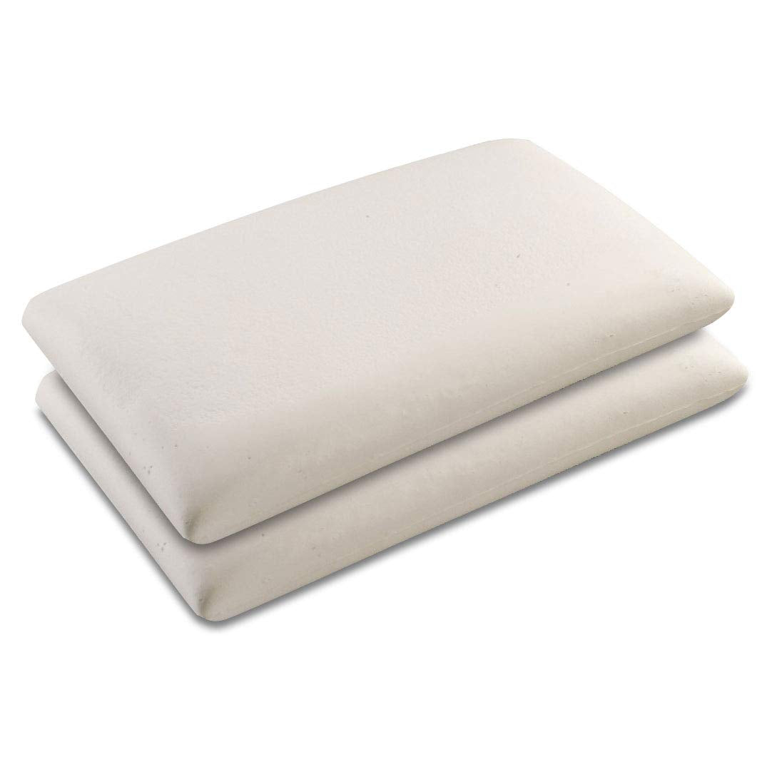 Baldiflex Soap Memory Foam Pillow, Aloe Vera Cover, White, 2-pack