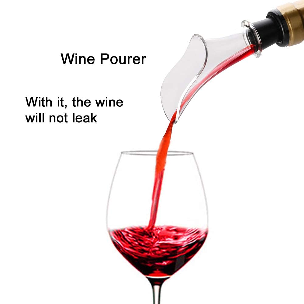 AIKARO - Electric wine bottle opener Automatic electric corkscrew, Rechargeable (Set)