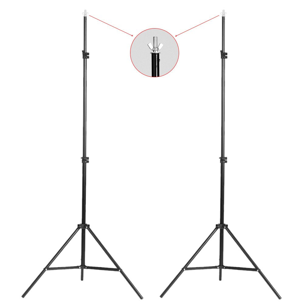 Andoer Photo Studio Kit, 1.8M x 2.7M Background Support System (Green Black White) with Softbox, Continuous Light, White Soft Light Umbrella, Reflector for Portraits, Product Photography, and Video Recording