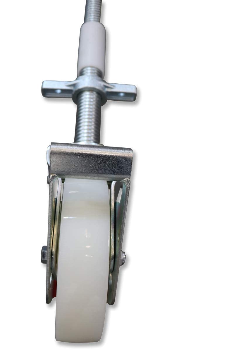 AC Climbing Technology Scaffold Casters 200 mm with steel spindle, double brakes, vertically standing, set of 4 pieces, suitable for various manufacturers