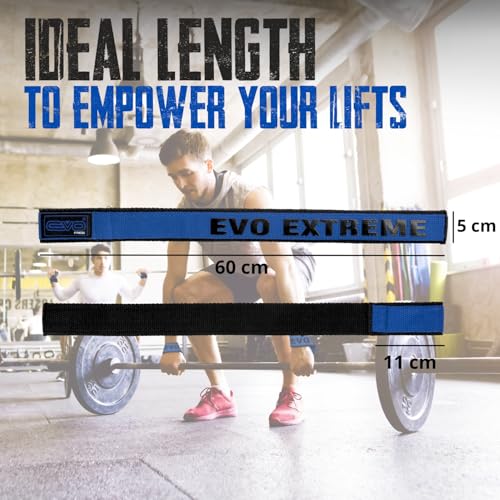 EVO Fitness lifting straps are perfect for bodybuilding and intense workouts like deadlifts. They are suitable for both men and women. Get yours in blue today!