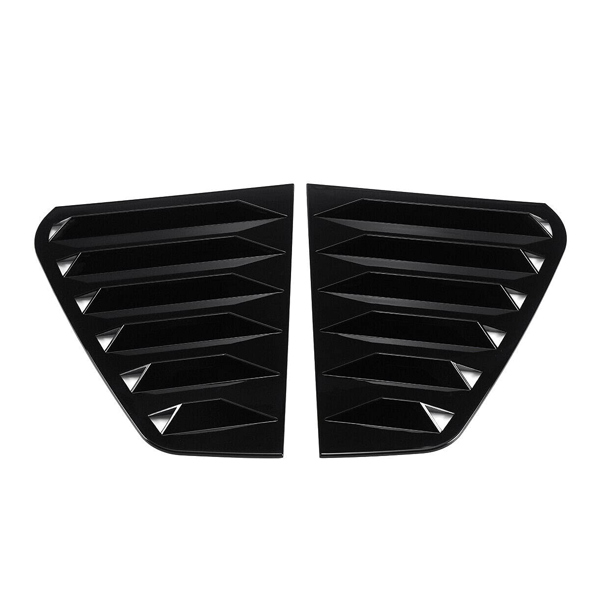 Active window blinds for rear Golf 7 R 7 7.5 2013-2020 Racing style window blinds Ventilation cover Black