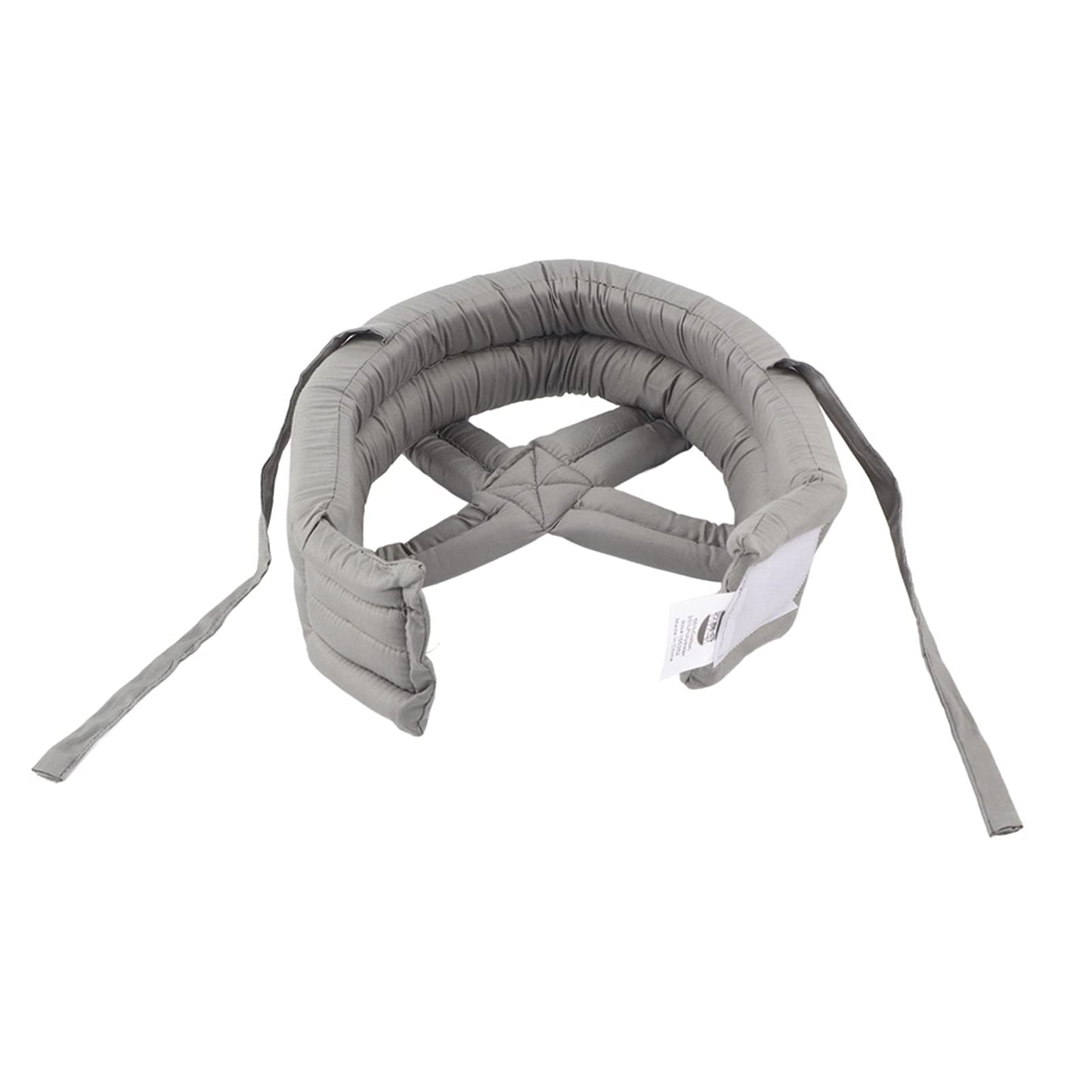Anti-fall head protection helmet, protective hat for elderly individuals. Provides collision and fall protection. (Light gray top)