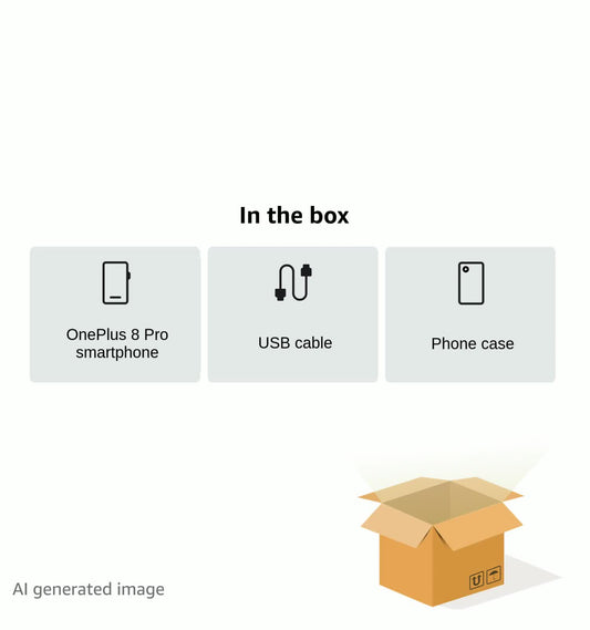 OnePlus 8 Pro (5G) smartphone without contract, 8 GB RAM + 128 GB storage, 6.78” (3D) Fluid AMOLED 120Hz display, wireless fast charging 4510mAh battery, dual sim - Black