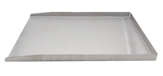 Steuber Plancha Plate 36 x 26 cm Stainless steel grill plate with edge, Teppanyaki grill plate for burgers, induction stove & charcoal grill.