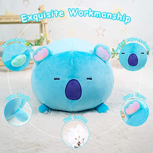 Mewaii plush toy stuffed animal Kawaii plush pillow koala for kids. Stuffed cuddly toy animal plush cushion gift plush pillow for ages 3 and up.